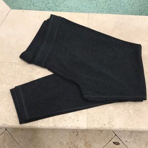 ROOTS gray stretch pants.